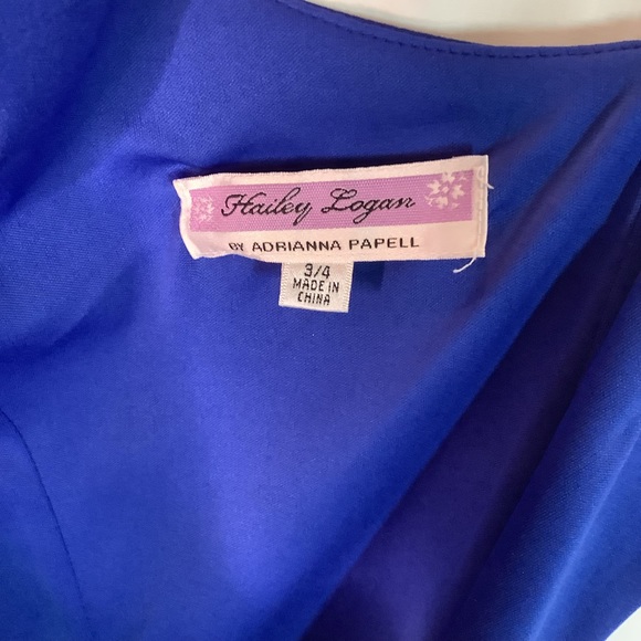 Hailey Longan by Adriana Papell One Shoulder Prom/Party Dress Sz 3/4 - Picture 5 of 9